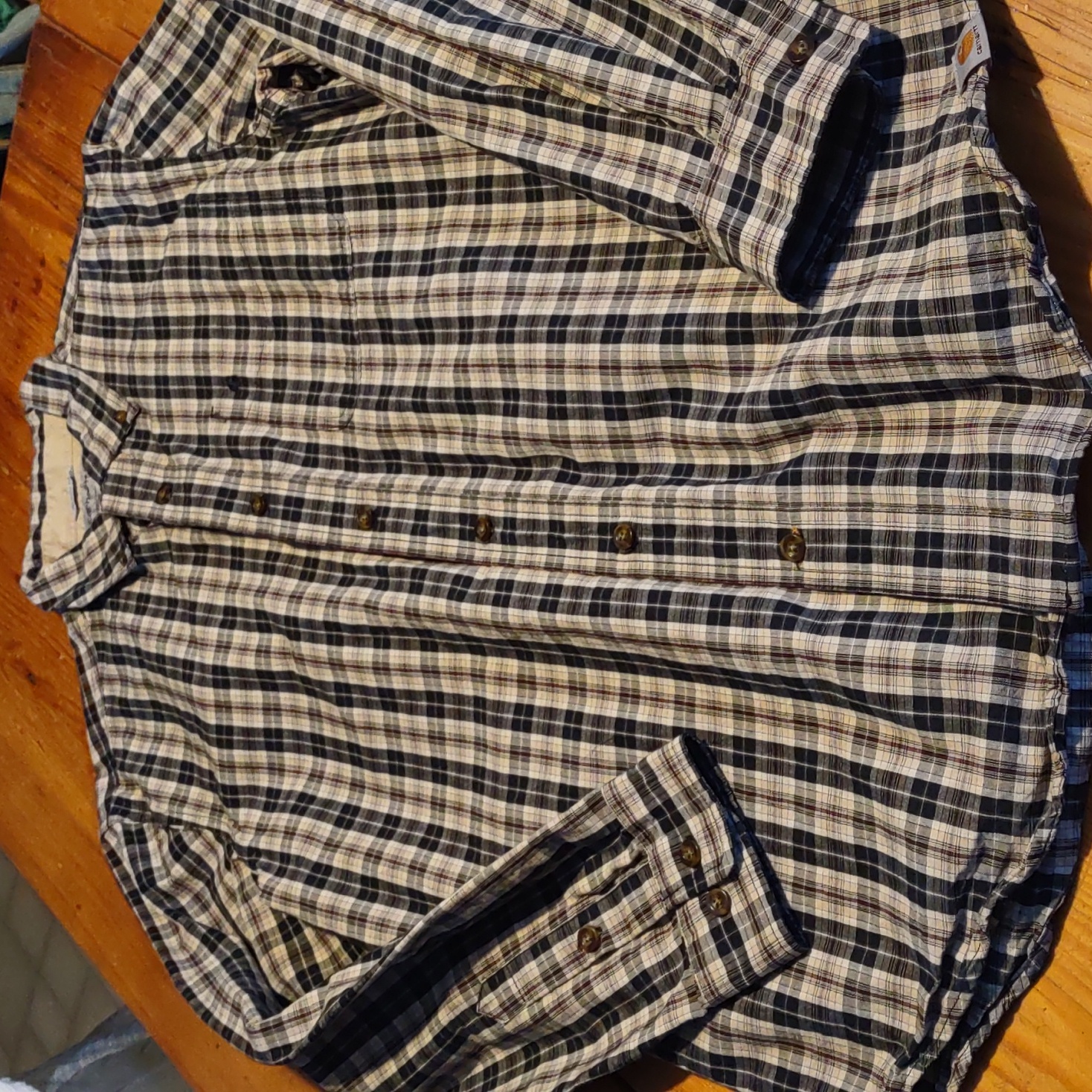 Carhartt Sz M Mens Button Down Shirt